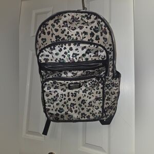Madden NYC Leopard Print Backpack with Black Accents